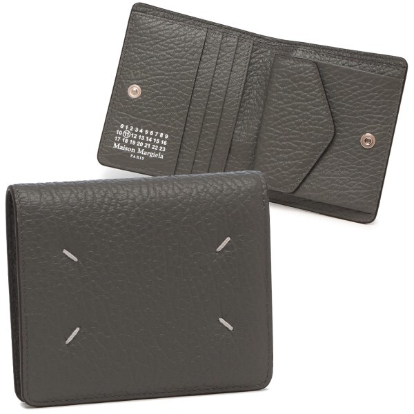 メゾンマルジェラ 二つ折り財布 グレー メンズ レディース ユニ