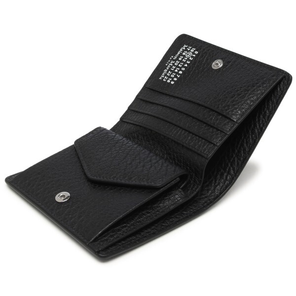 メゾンマルジェラ 二つ折り財布 ミニ財布 ブラック メンズ レディース