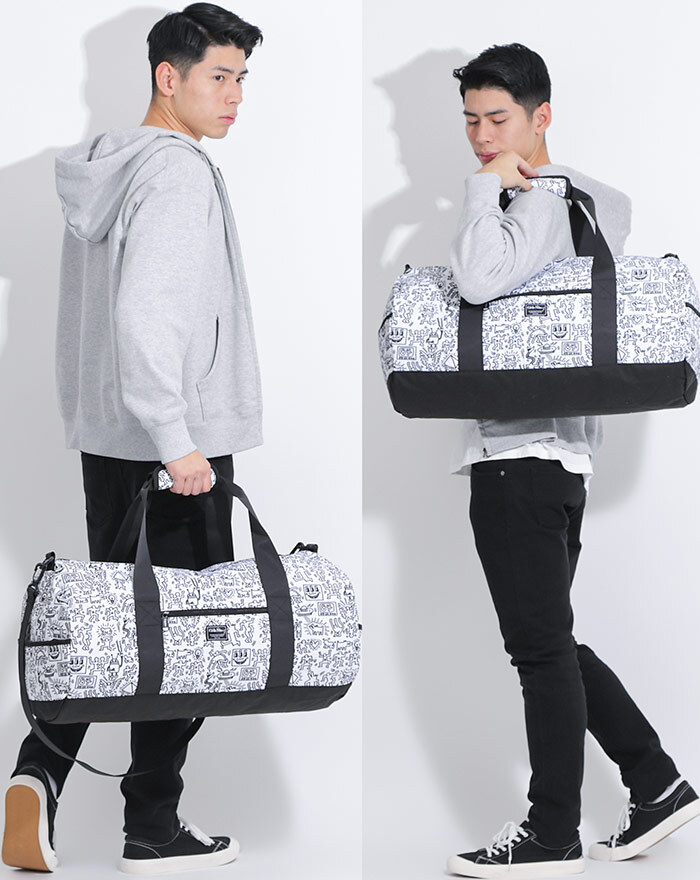 大容量 ボストン バッグ Keith Haring Trabel Line トラベル キース