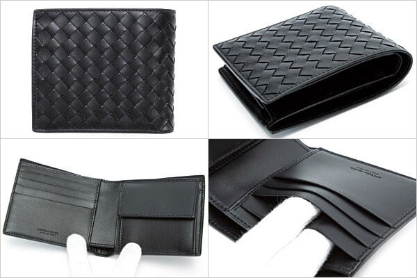 名入れ】ボッテガ 財布 メンズ 二つ折り ブランド ボッテガヴェネタ 二