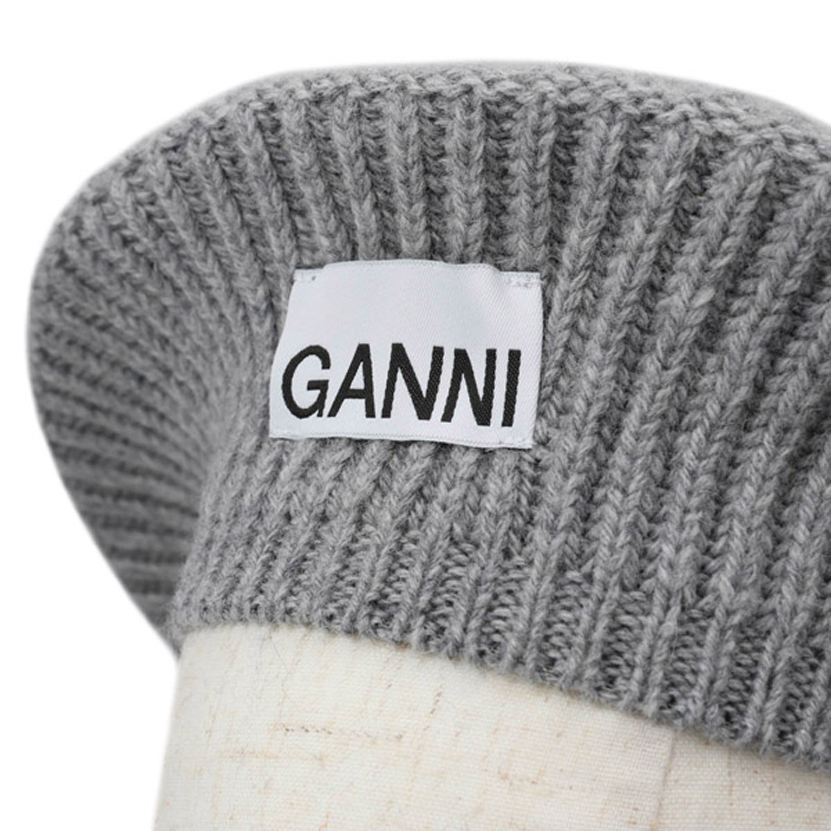 ガニー GANNI ベレー帽 帽子 A4430 5789 921 STRUCTURED RIB BERET