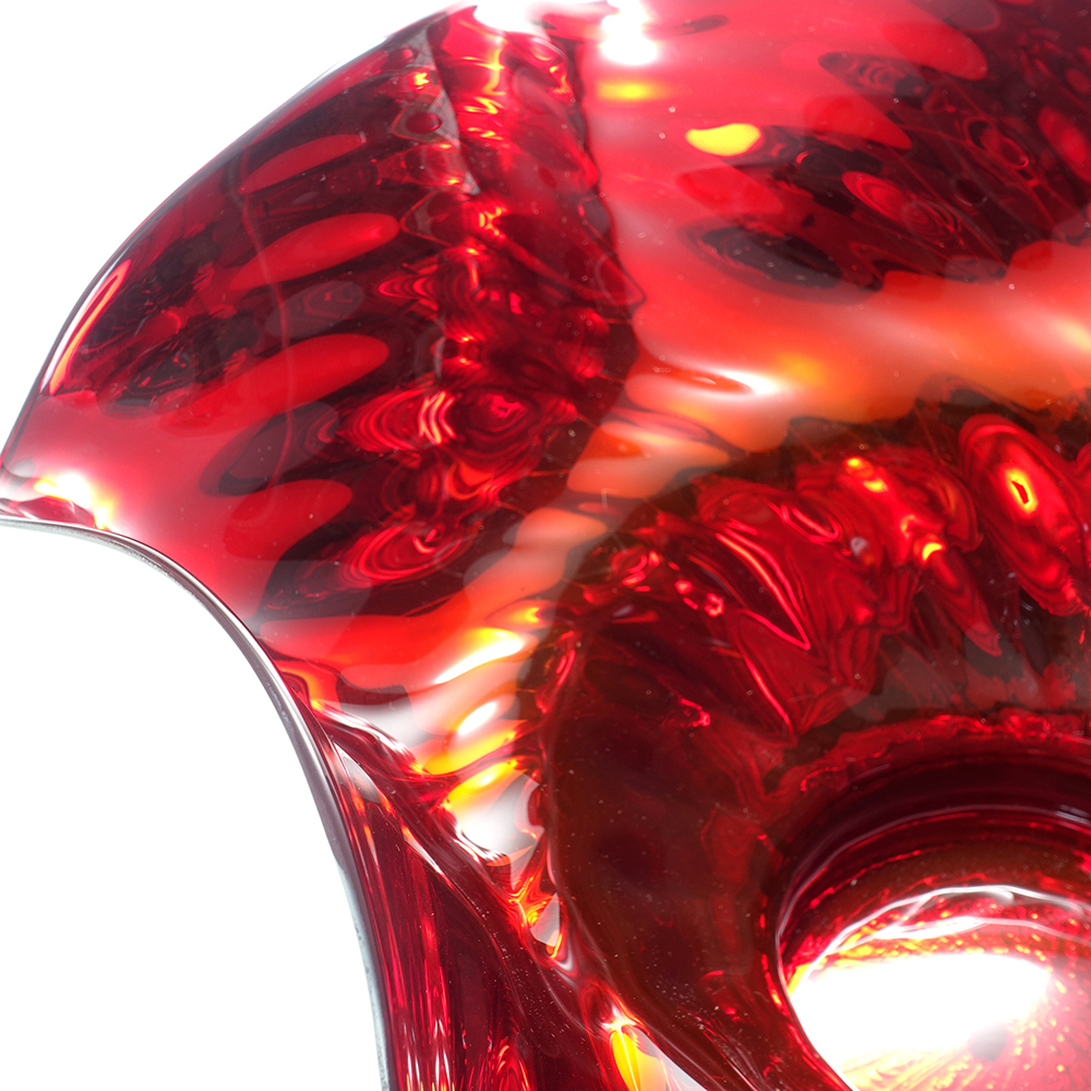 イタリア製 MADE IN MURANO赤色 男女 ヴェネツィアンガラス イタリア製