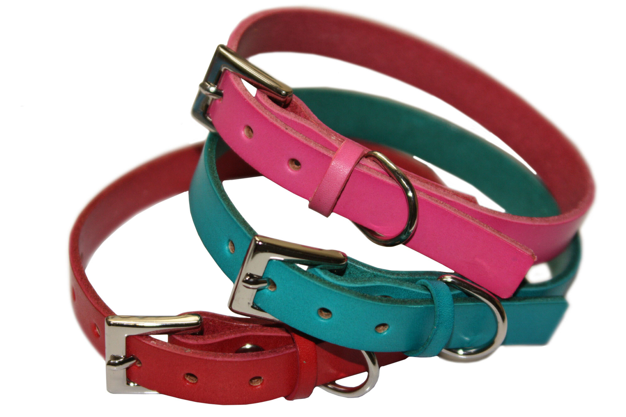 犬 首輪 2頭引き リード セット 革 名入れ ネーム入り 本革 カラフル