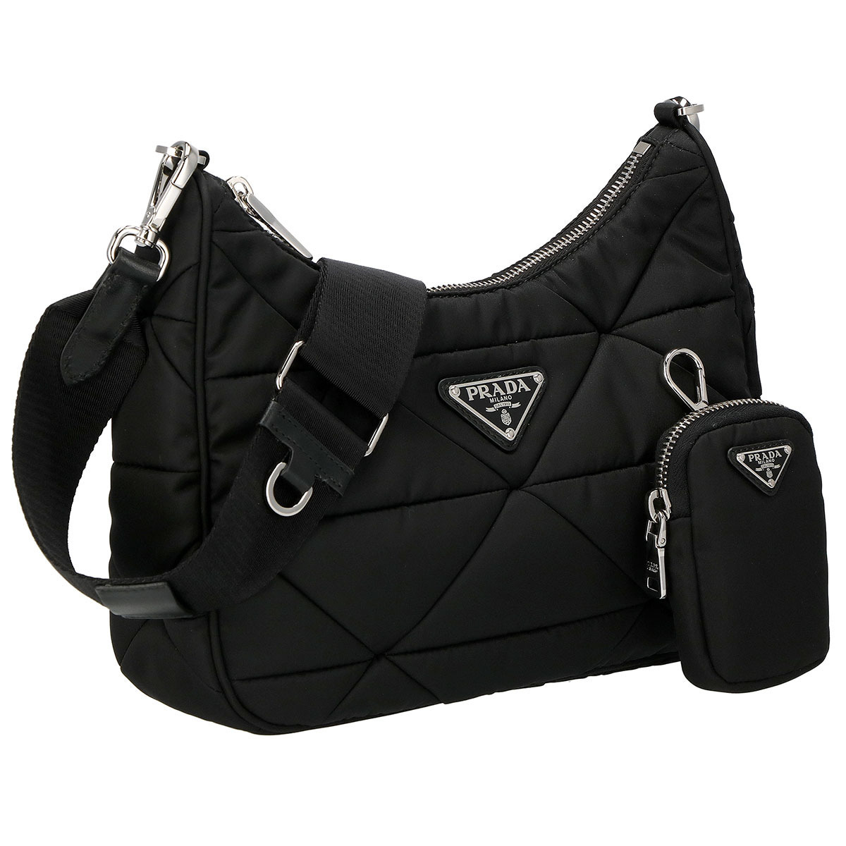 現行未使用級】プラダ ショルダーストラップ ロゴ刺繍 バッグ用