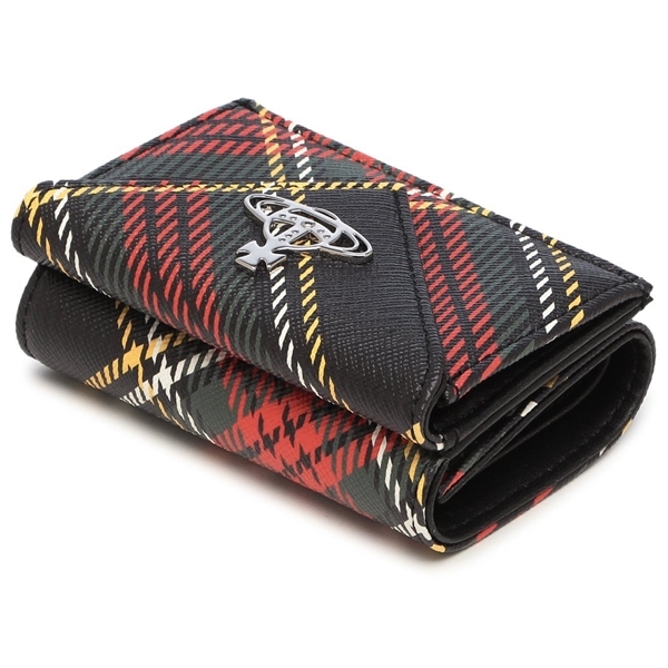 ヴィヴィアンウエストウッド 三つ折り財布 SAFFIANO PRINTED マルチ