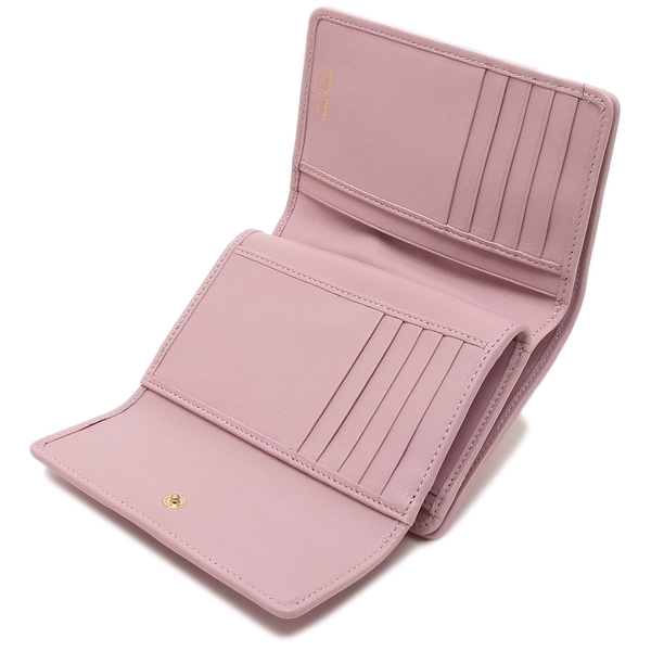 ミュウミュウ 二つ折り財布 マテラッセ ピンク レディース MIU MIU