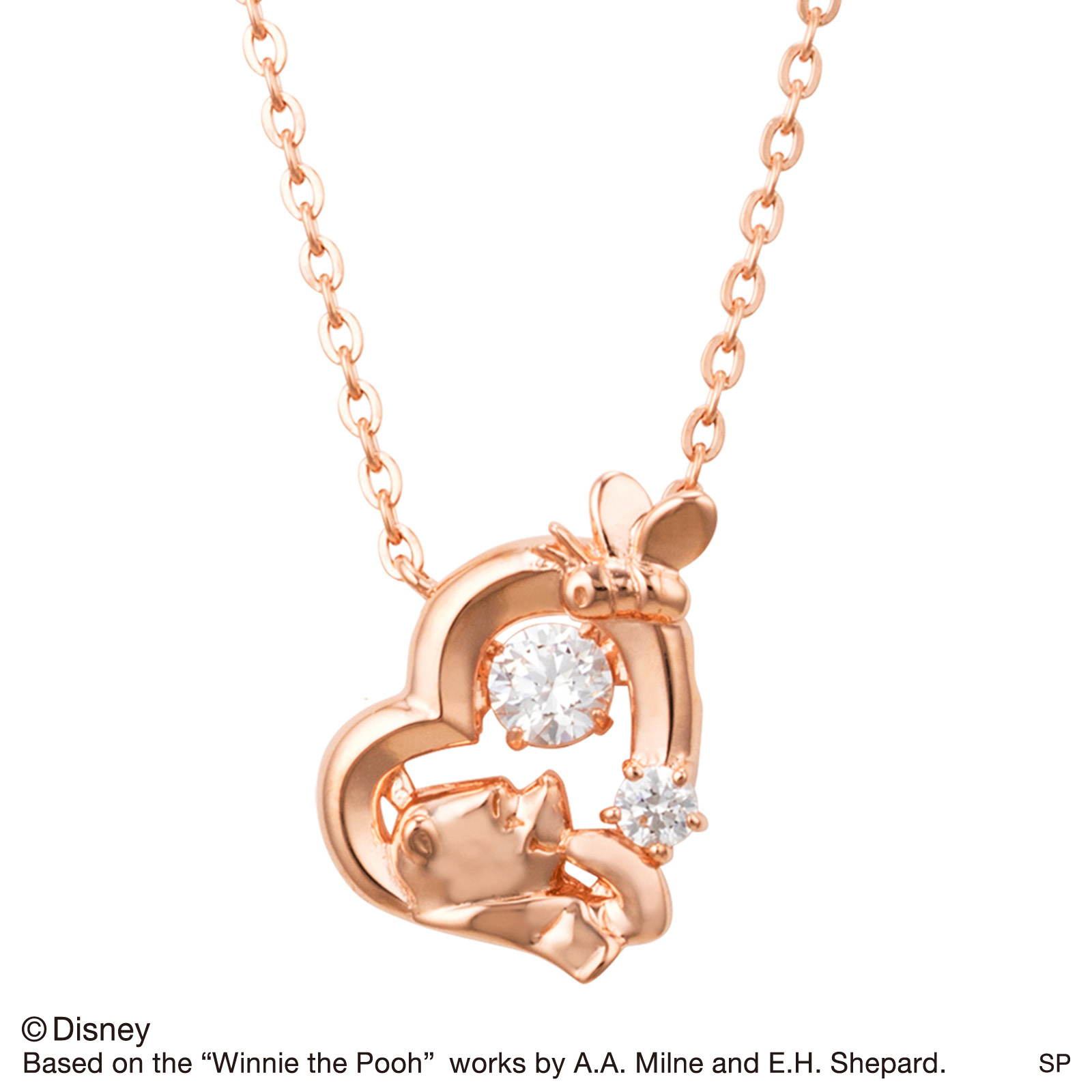 送料無料】【即日発送】 くまのプーさん ダンシングストーンネックレス