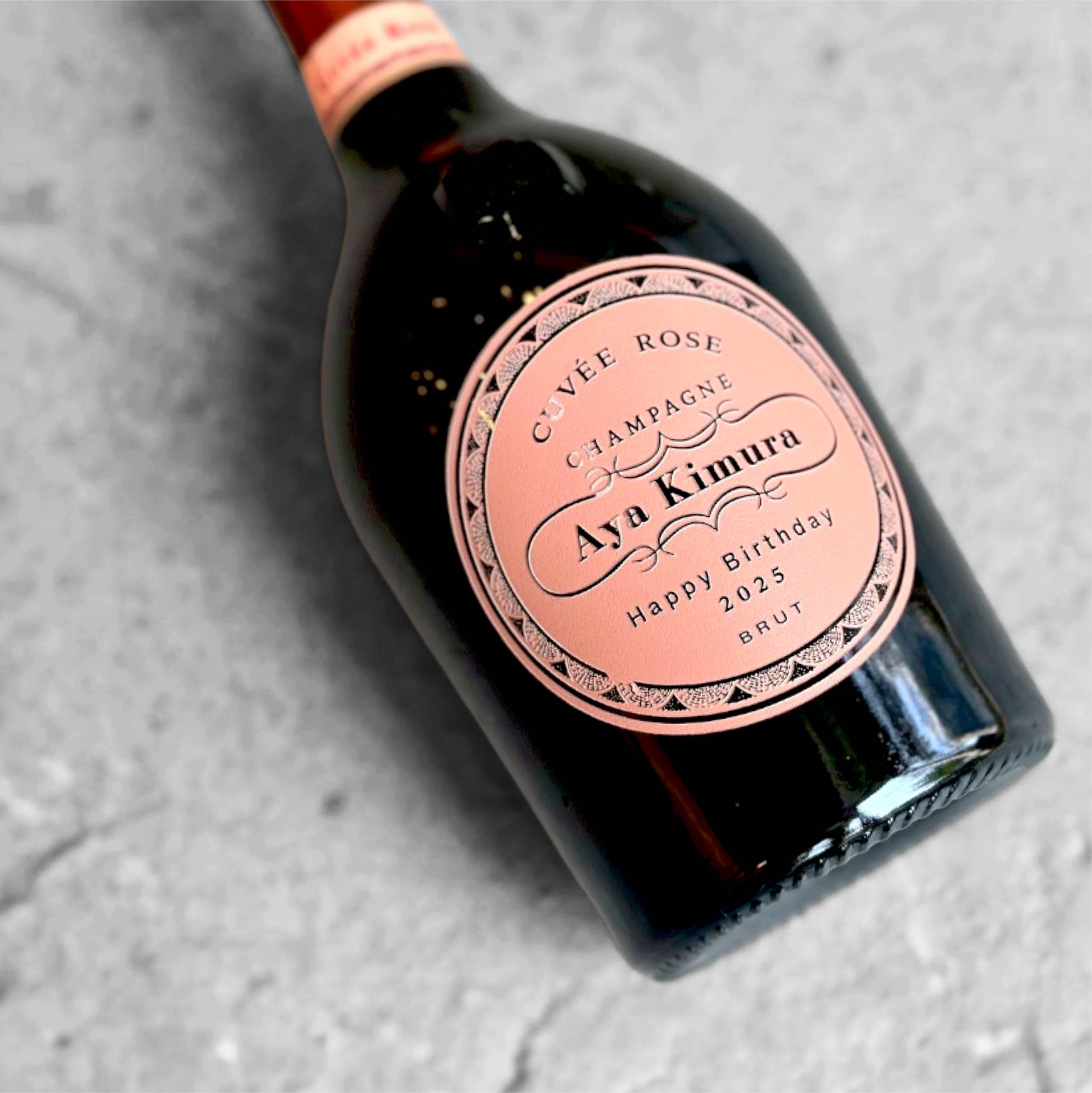 世界が恋するロゼ【ローラン・ペリエ ロゼ】名入れピンク彫刻