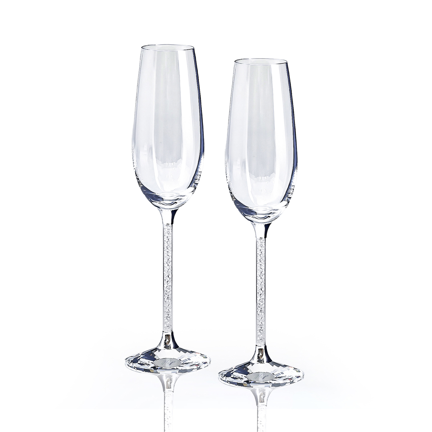 スワロフスキー SWAROVSKI シャンパングラス ペア クリスタルライン