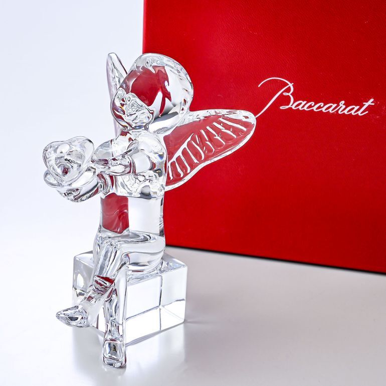 バカラ クリスタルフィギュア エンジェルハート 智天使の休日(抱擁