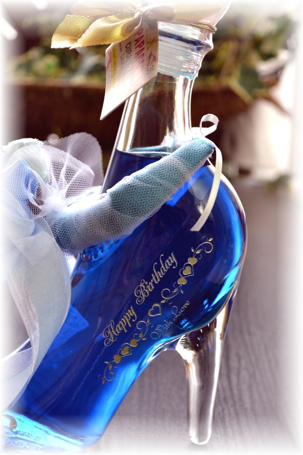 送料無料』名入れリキュール・シンデレラシュー誕生日サプライズ・名