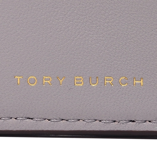 トリーバーチ 二つ折り財布 フレミング ミニ財布 グレー レディース