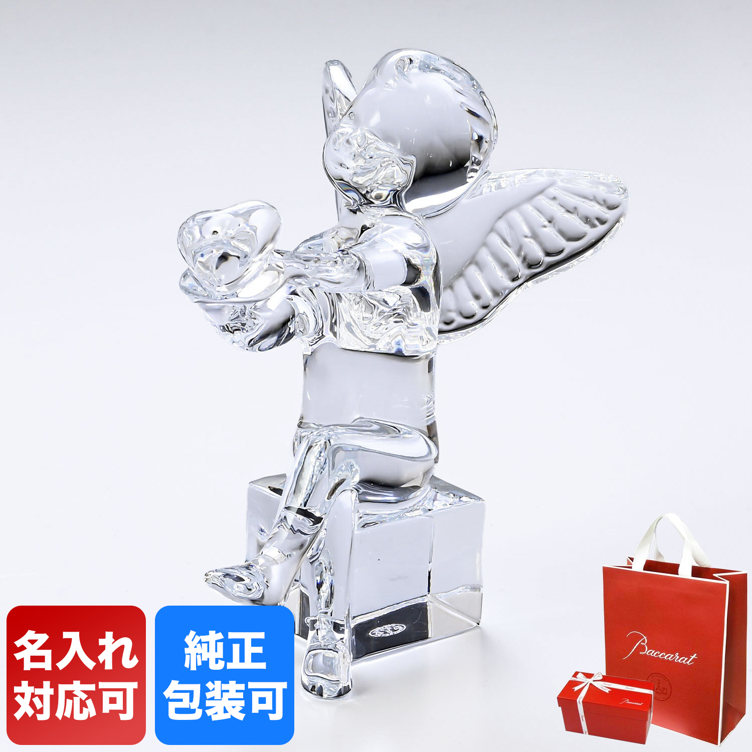 Baccarat バカラ 天使の置物 yo1 6.Baccarat バカラ グラス 天使 置物