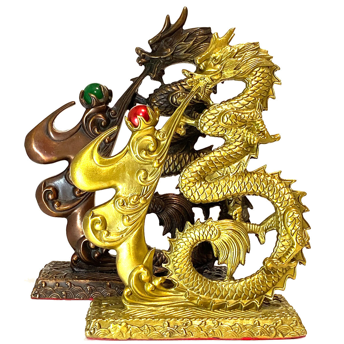 龍神 金 銅 風水 置物 開運 恋愛 幸運 愛 お金 贈り物 縁起物 龍玉