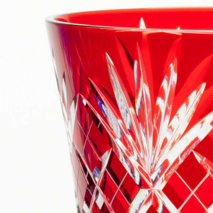 NHK大河ドラマ 青天を衝け コラボ 江戸切子 瑠璃色 ペアグラス 木