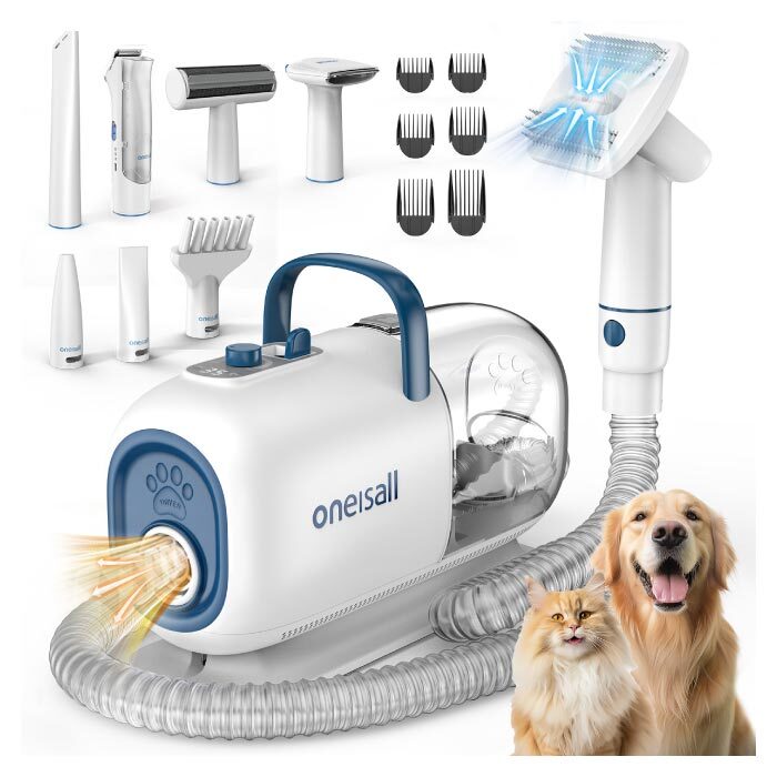 ペット用バリカン ブラシ 掃除機 oneisall ペットドライヤー 3役 多