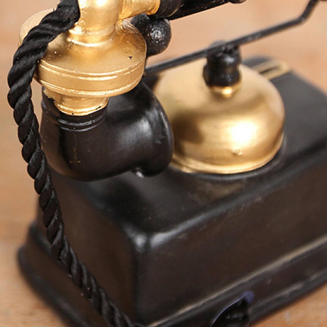 レトロ 黒電話 模型 オブジェ ヨーロッパ風 ヴィンテージ インテリア
