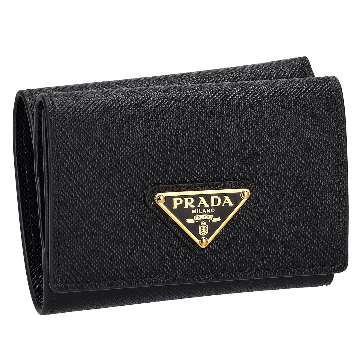 PRADA プラダ サフィアーノレザー 三つ折り財布 ブラック 楽天市場