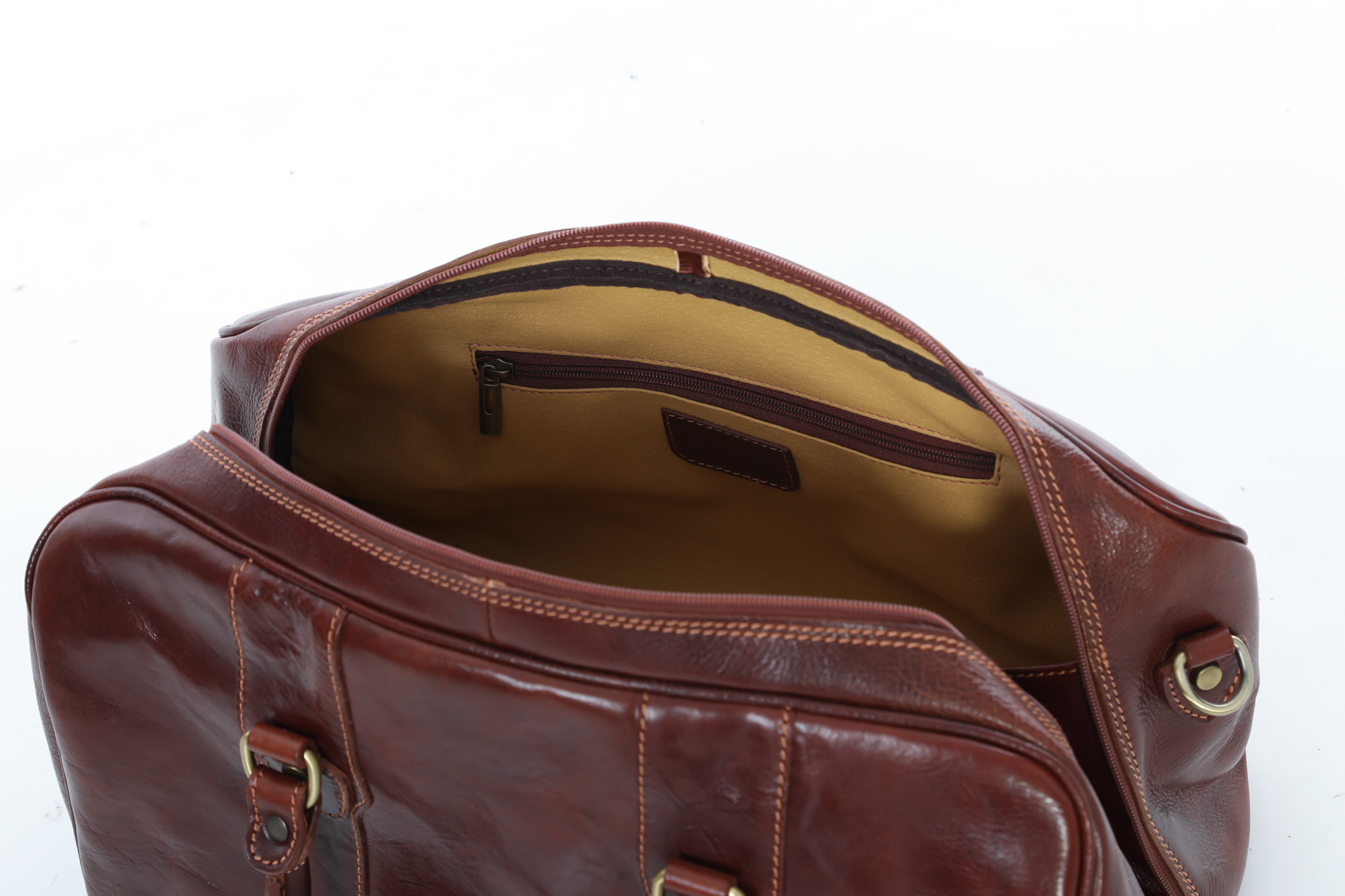 イタリア製】本革 ボストンバッグ メンズ ベジタブルタンニンレザー