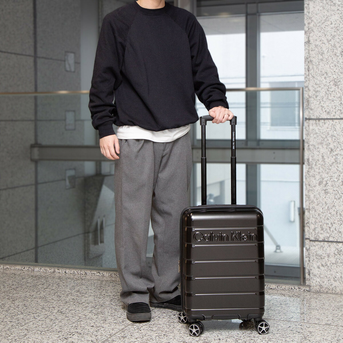 1回使用 カルバンクライン スーツケース 大容量 CK キャリーカート