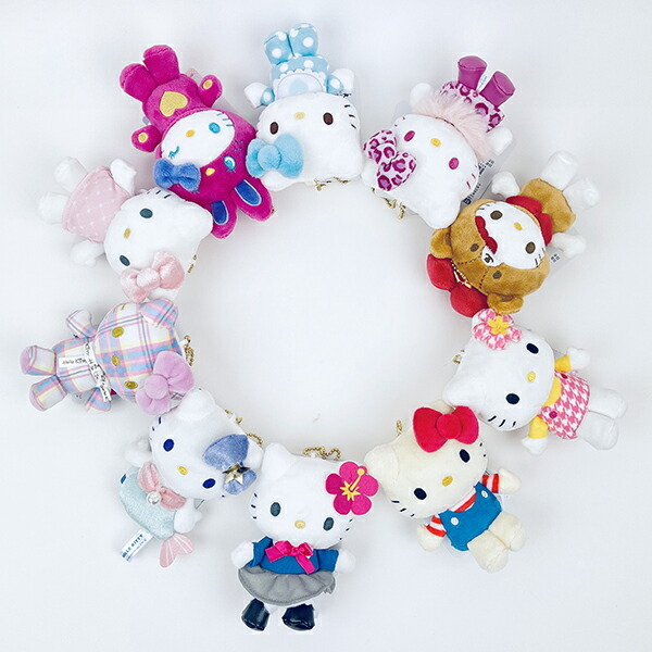 ハローキティちゃんぬいぐるみ☆5点セット キテイちゃん 世界のネコ