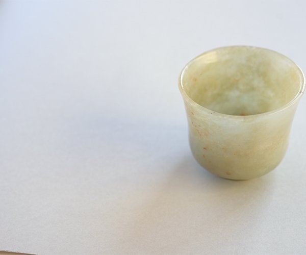 翡翠(ヒスイ)杯・盃『李映杯』 玉杯 一点物 無着色 高品質 天然ひすい