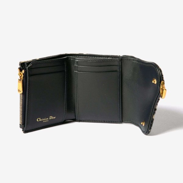 Dior ディオール Saddle Lotus ウォレット S5652CTZQ 三つ折り財布