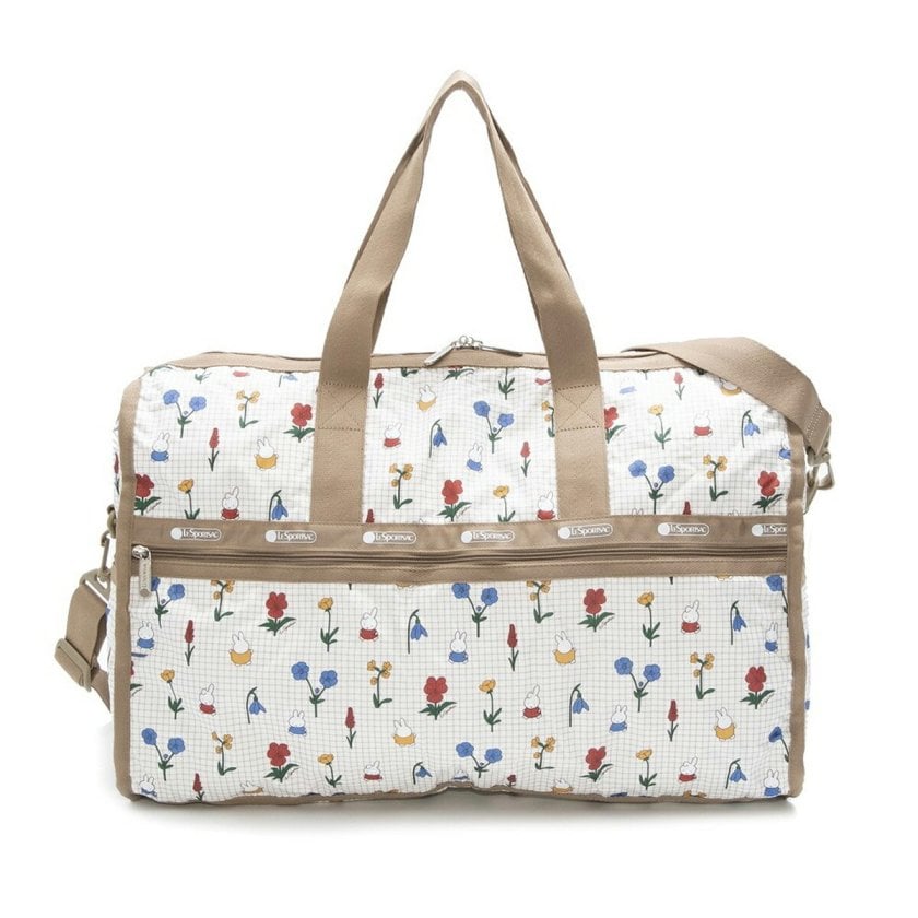 新品LeSportsacボストンバッグ フラミンゴ 黒 ポーチ付き セット①