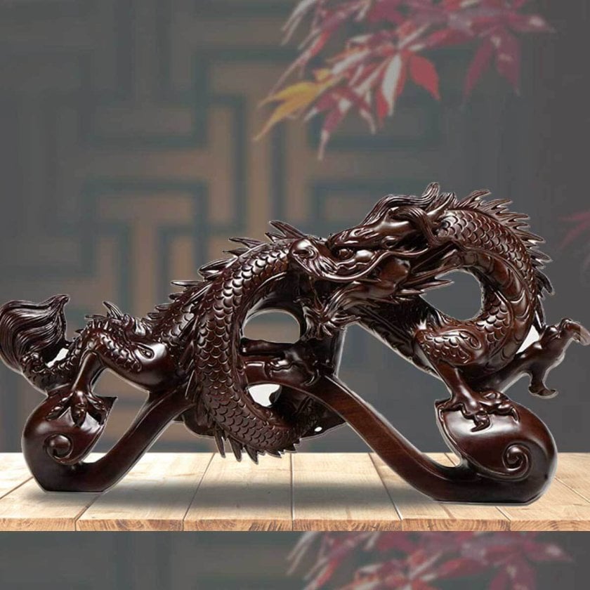 龍の彫刻の 衝立 (欅材) 龍の彫刻の 衝立 (欅材)