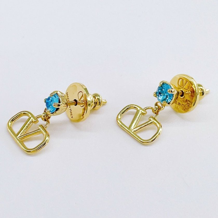 ヴァレンティノ VALENTINO Vロゴ シグネチャー メタル クリスタル