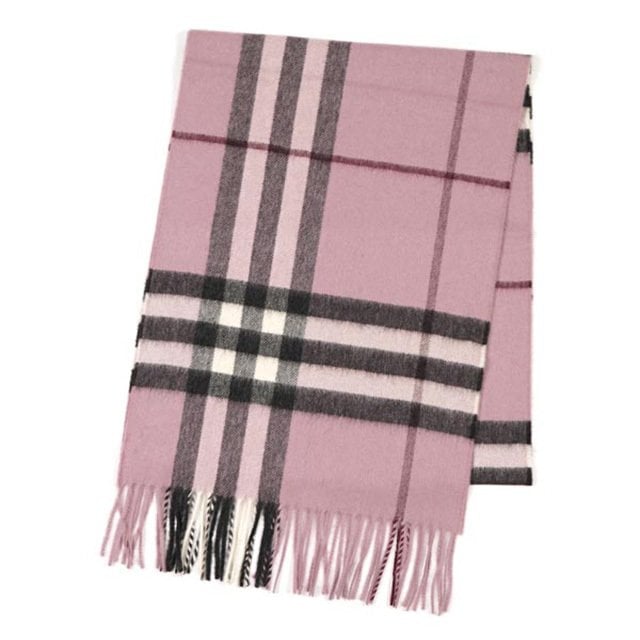 バーバリー BURBERRY マフラー ピンク チェック レディース カシミア