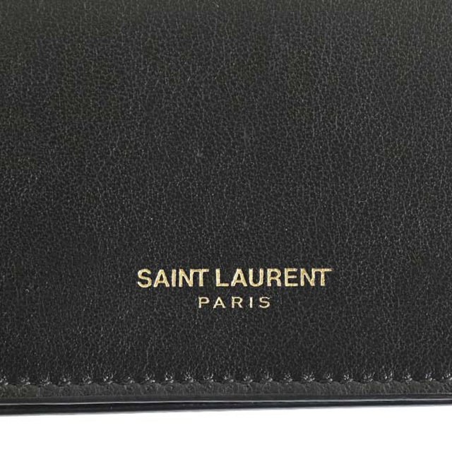 サンローラン SAINT LAURENT 財布 レザー ミニ財布 コンパクト財布 三