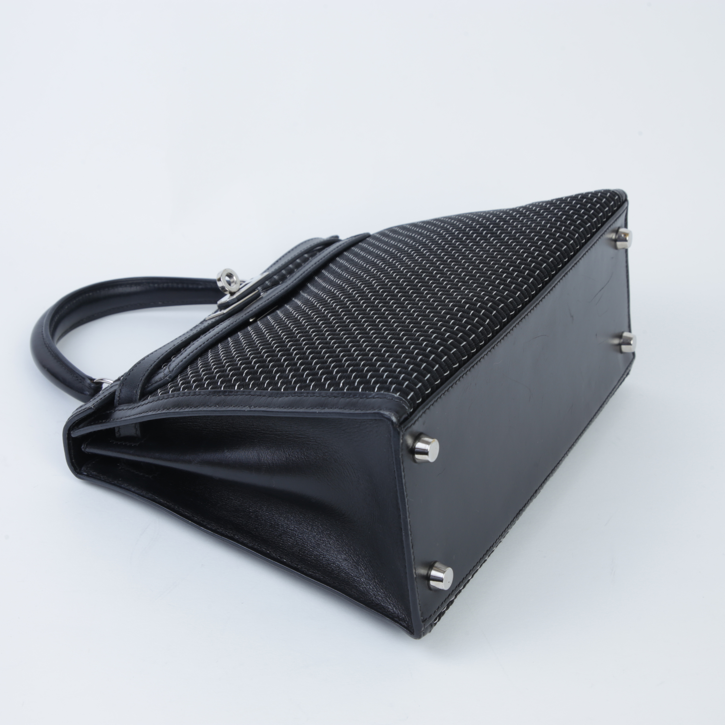 ランク A HERMÈS エルメス ケリー25 セリエ ブラック (89) ボックス