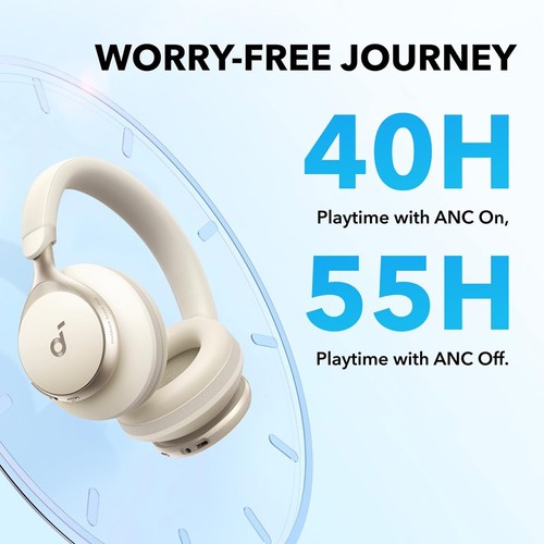 Anker Soundcore Space One Headphones - White