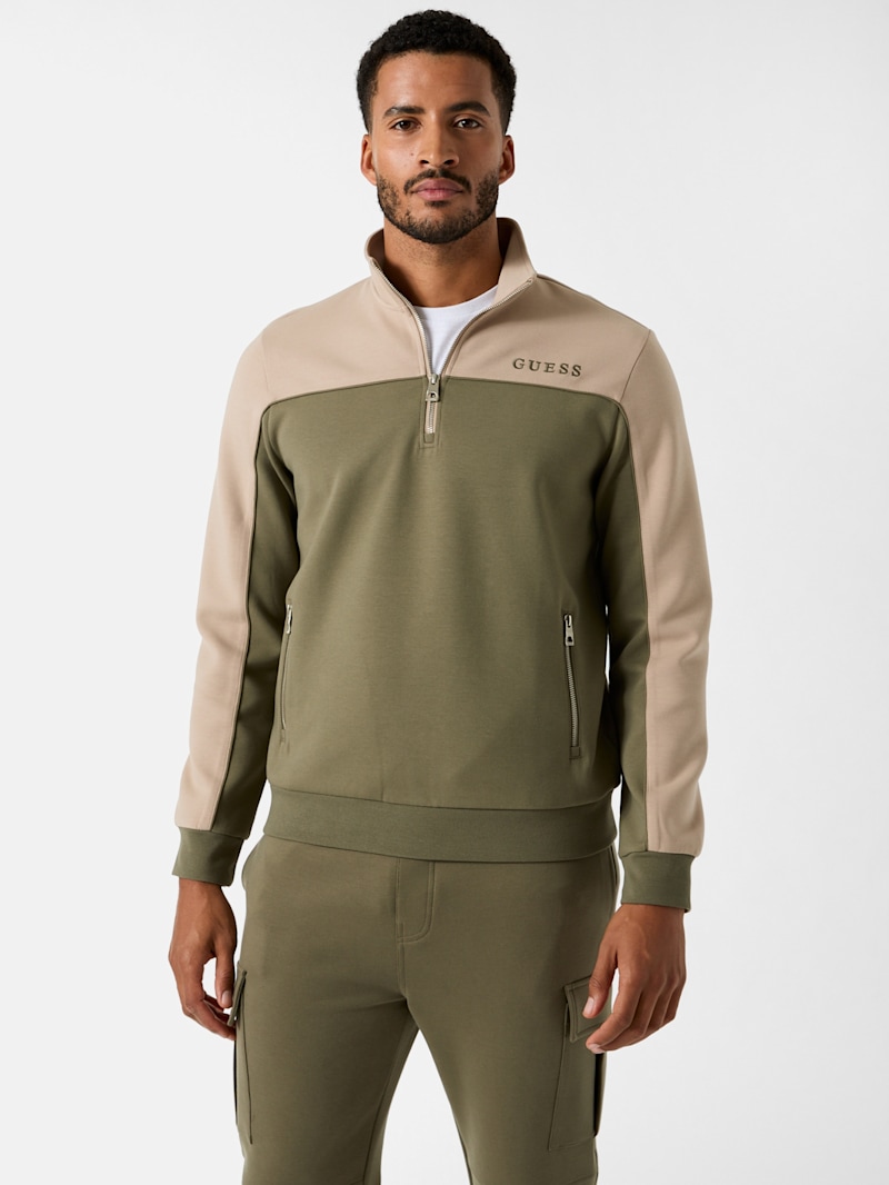 Alfonso Half-Zip Sweater | GUESS Factory