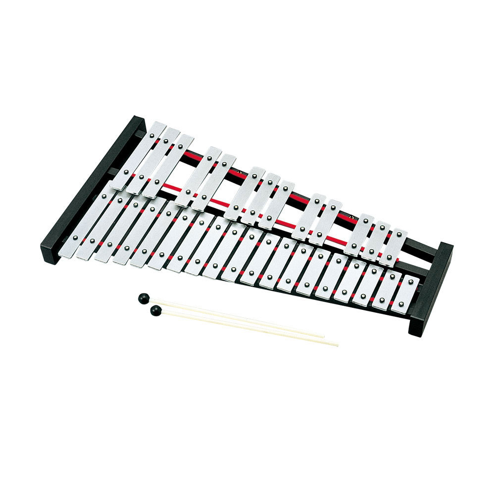 希少 SAITO グロッケン 鉄琴 32音 ハードケース一体型 マレット付き