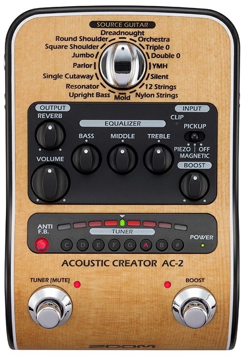 ZOOM AC-2 Acoustic Creator《アコギ用プリアンプ》【オンラインストア