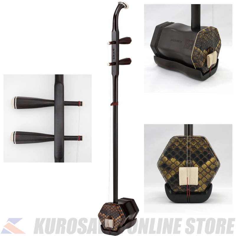 二胡 紅木 ニシキ蛇皮 取り扱い説明書 ハードケース 付属品付き 美品