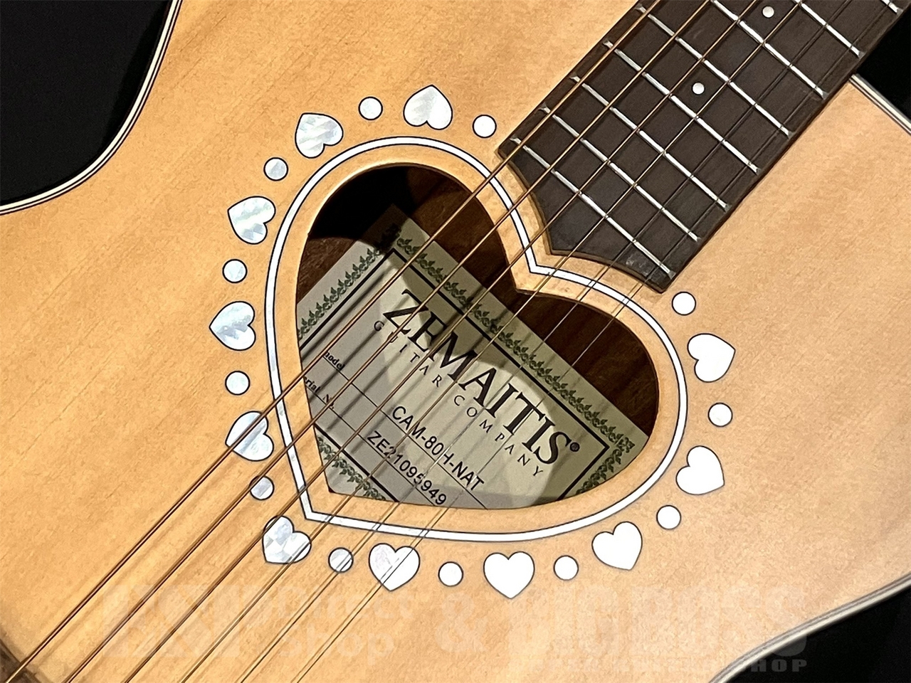 ギター Zemaitis CAM-80H Natural CAM-80H (3/4 Size) – Zemaitis