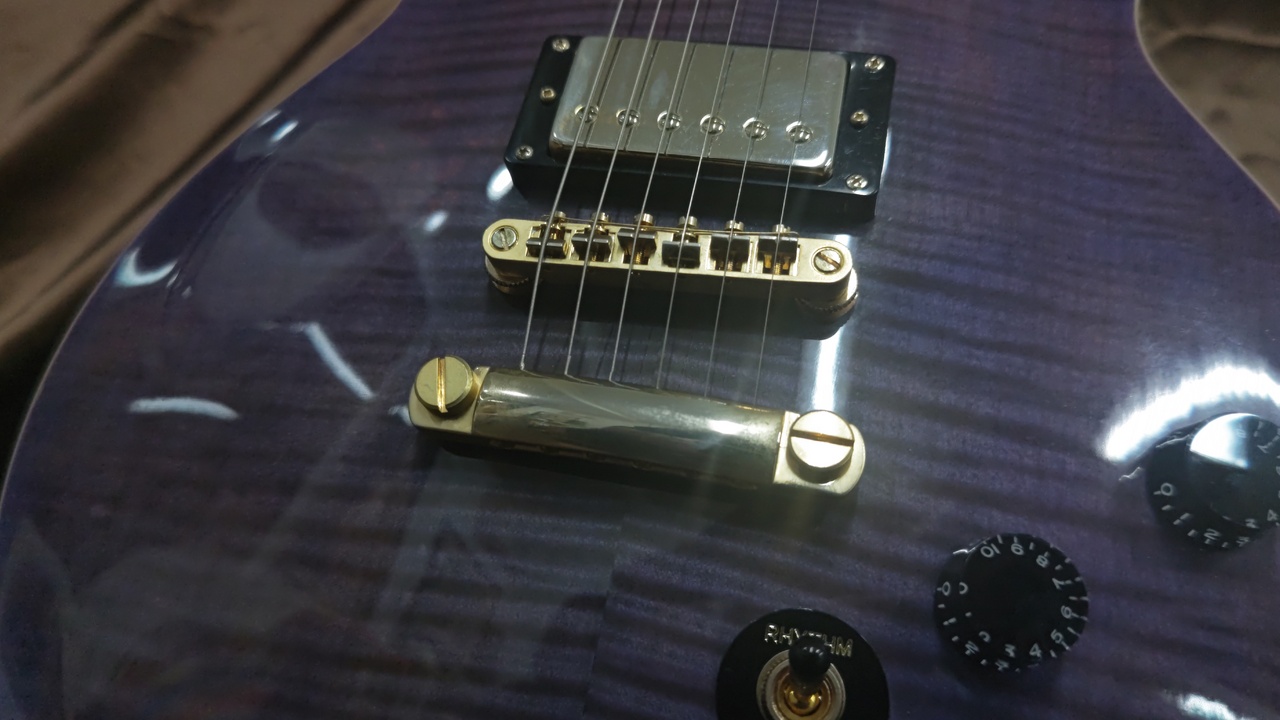 エピフォン Genesis ジェネシス デラックスプロ 虎杢 紫 エレキギター