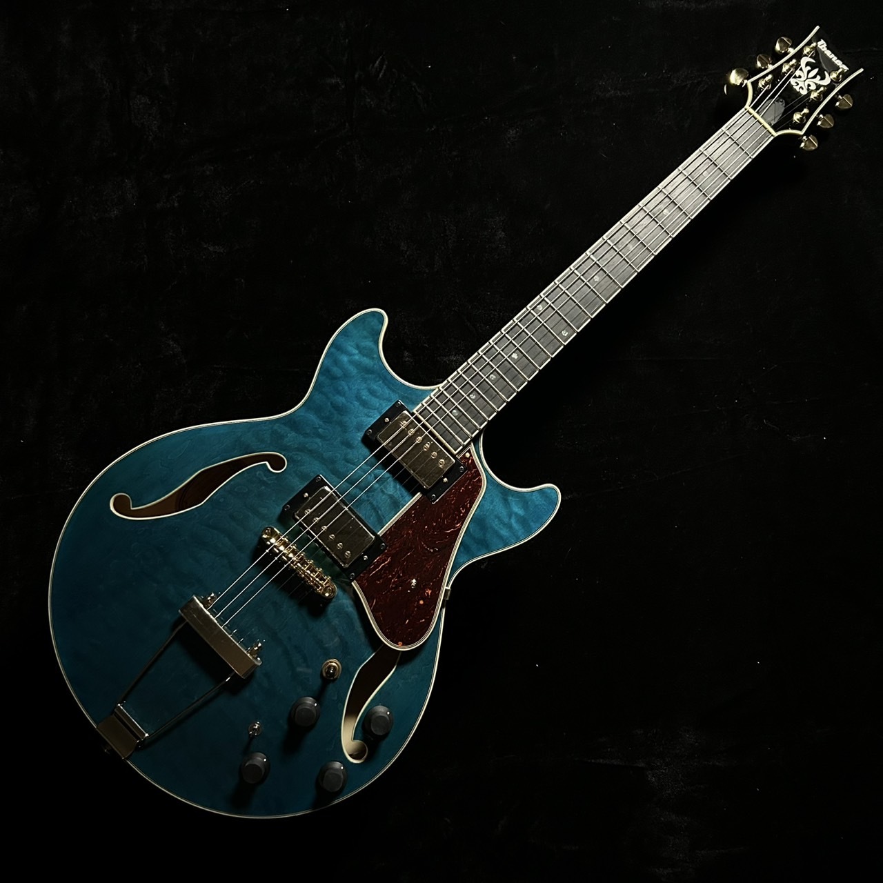 Ibanez AMH90QM TBL フルアコギター（新品/送料無料）【楽器検索