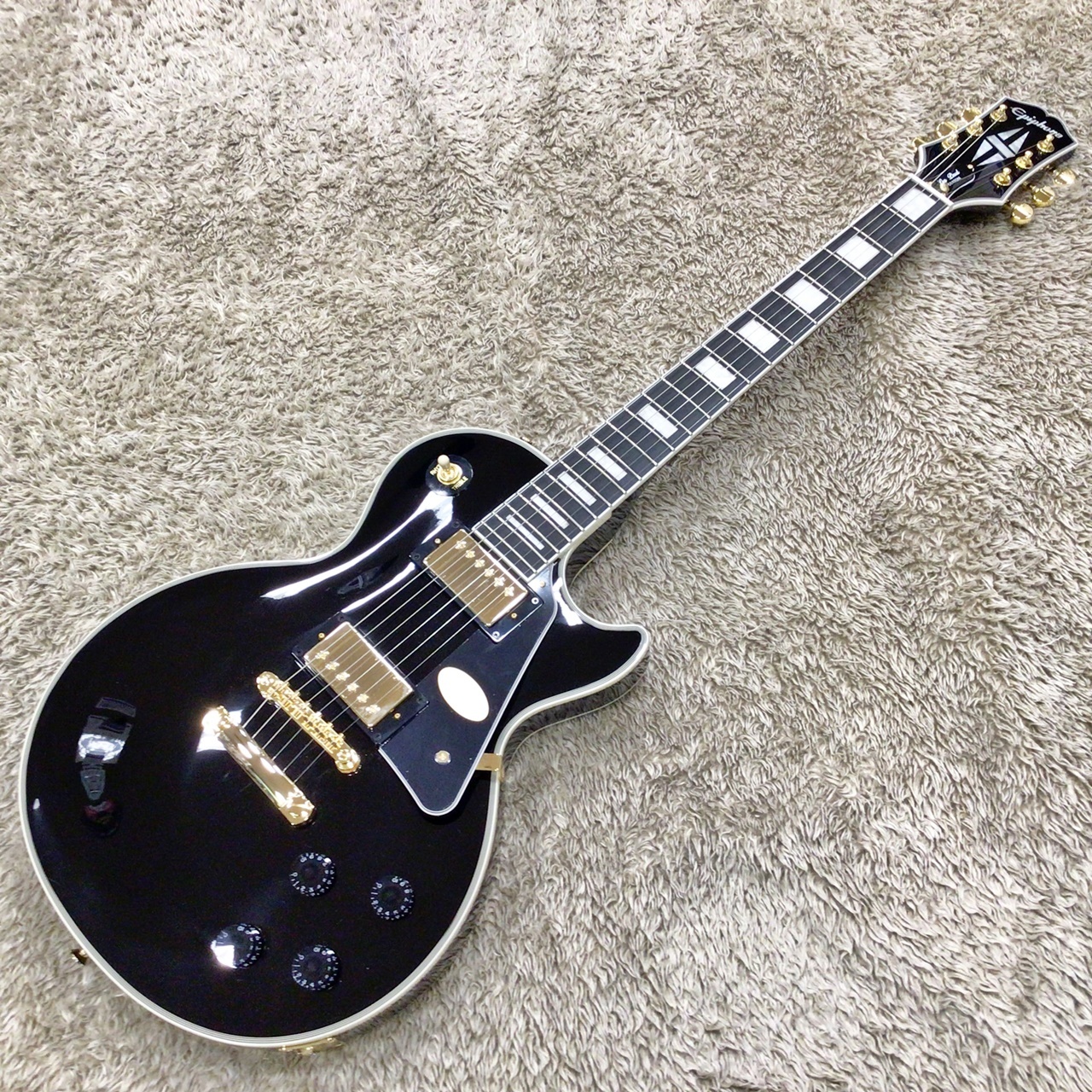 エピフォン レスポール カスタム エボニーブラック 最高 Epiphone Les