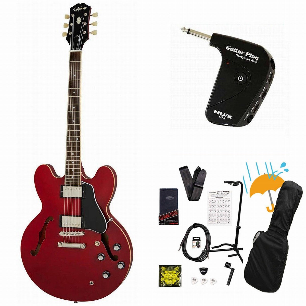 Epiphone Inspired by Gibson ES-335 Cherry(CH)セミアコ ES335 GP-1