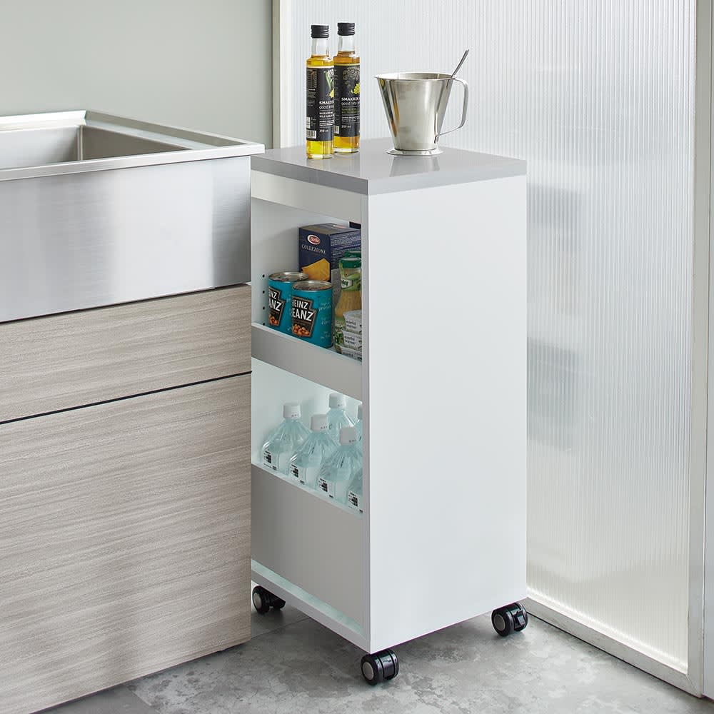 5 層回転収納カート ロック付きキャスター 取り外し可能トレイ付き 5段