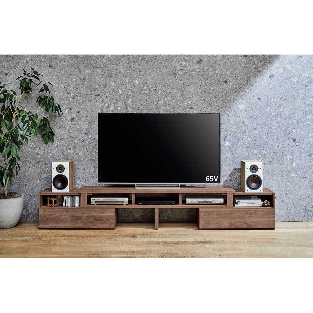 大型テレビが中心に置ける伸長式テレビ台 幅180cm～271cmタイプ 通販