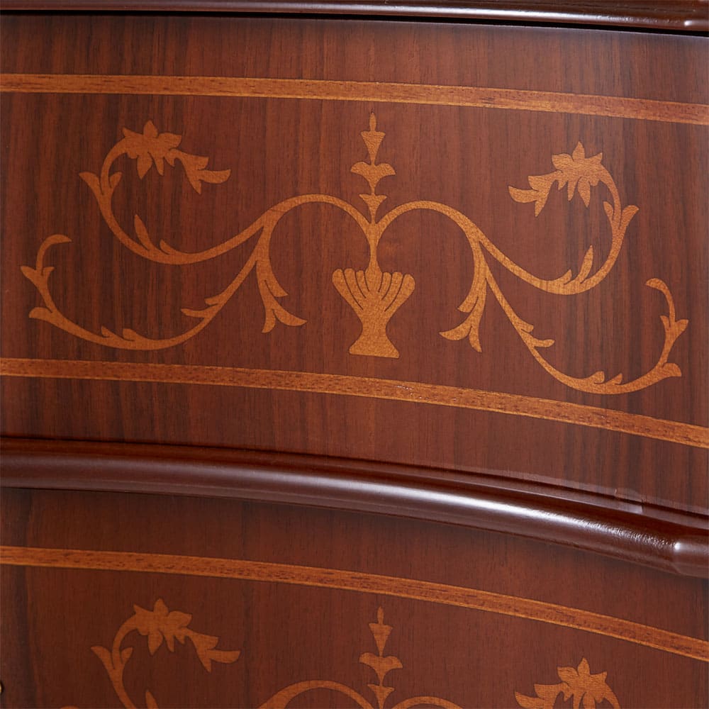 テレビ台 幅158.5高さ58cm 【イタリア製猫脚象嵌シリーズ】 通販