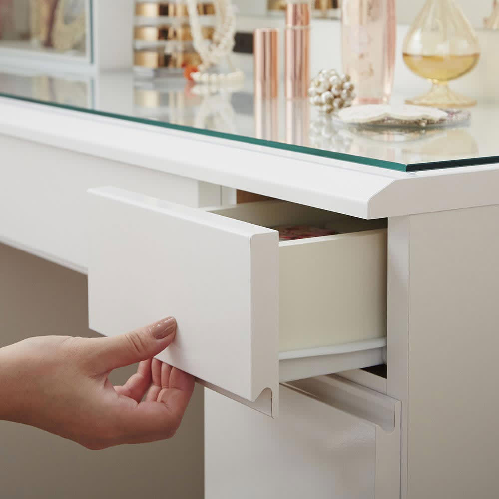 LEDライト付き 楽屋ドレッサーシリーズ ドレッサー 幅78.5cm 通販