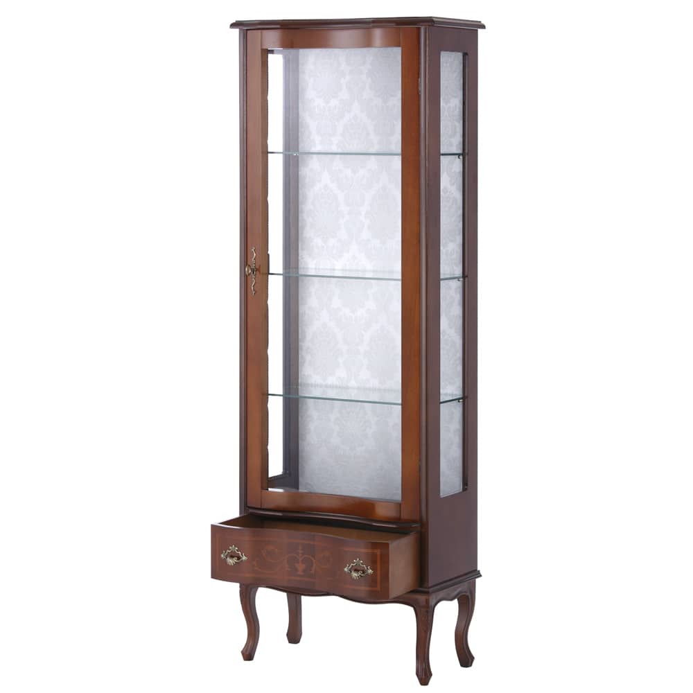 イタリア製 象がんシリーズ ガラスキャビネット 高さ170cm 通販 - ディノス