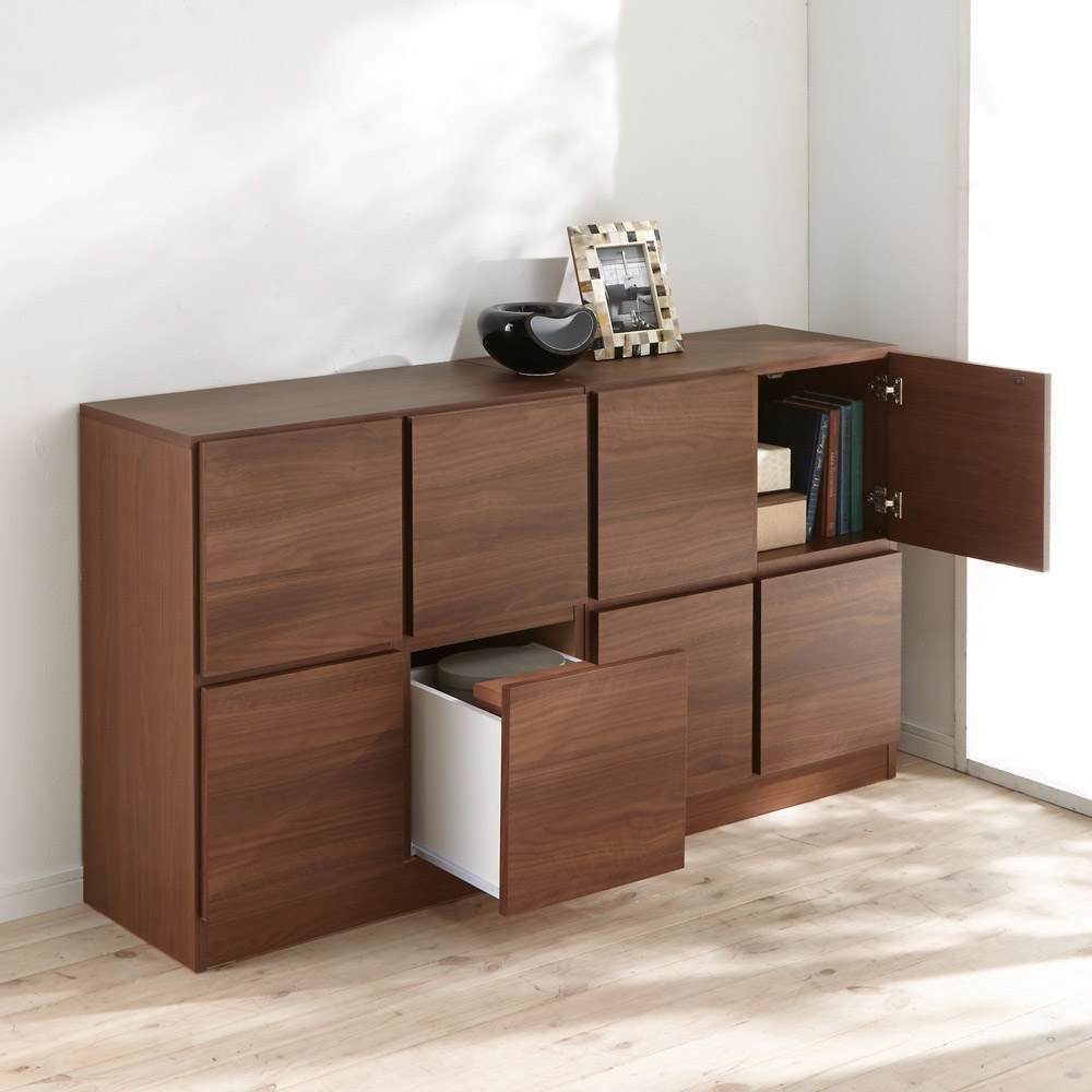 スクエアリビングキャビネット 2段扉 通販 - ディノス