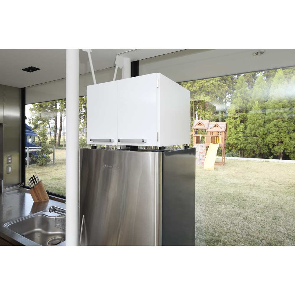 光沢仕上げ・冷蔵庫上ストッカー 幅57cm（脚部59cm） 通販 - ディノス